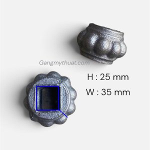 Quả Gang Đúc Xỏ Vuông 14 | Phụ Kiện Sắt Mỹ Thuật